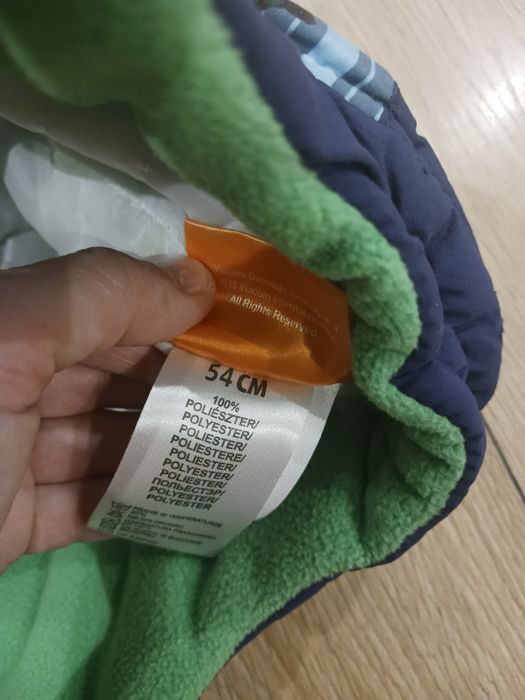 Czapka uszatka chłopiec 52-54 na 6-7 lat