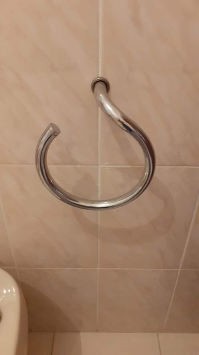 Conjunto toalheiro + espelho p/ casa-de-banho em Inox