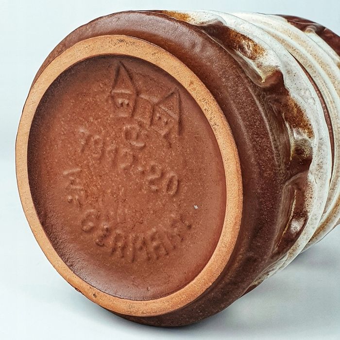 Oryginalny Ceramiczny Wazon Carstens Tonnieshof W- Germany Lata 60