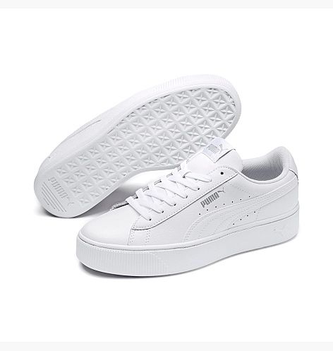 Білі кеди, білі кросовки Puma Vikky Stacked L 36 розмір