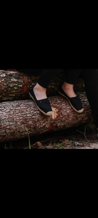 39 Tommy hilfiger espadryle tenisówki trampki buty czarne