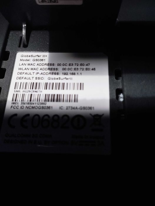 Router  GlobeSurfer 3
