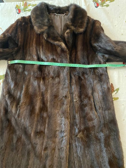 Futro z norek brązowe