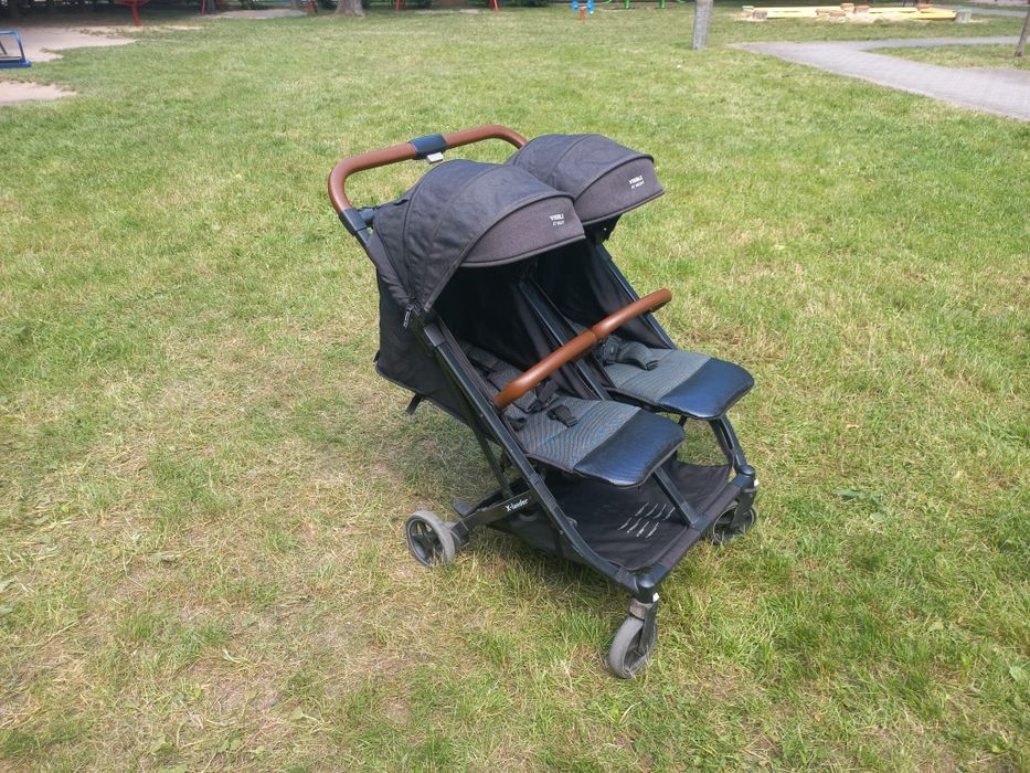 X-lander X-Double wózek spacerowy 2w1,  0-22kg x2, dla bliźniąt lub rok po roku