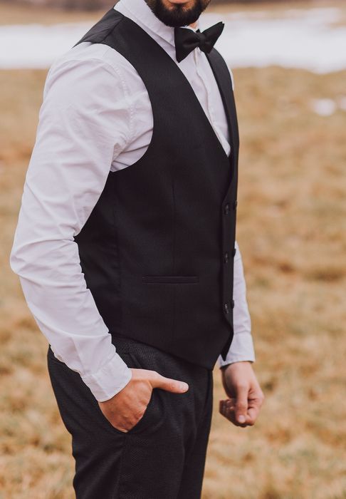 Костюм трійка сірий