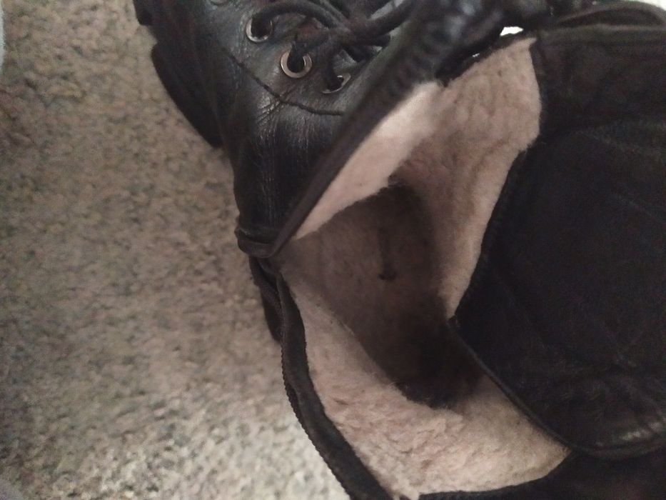 Ботинки кожаные зимние