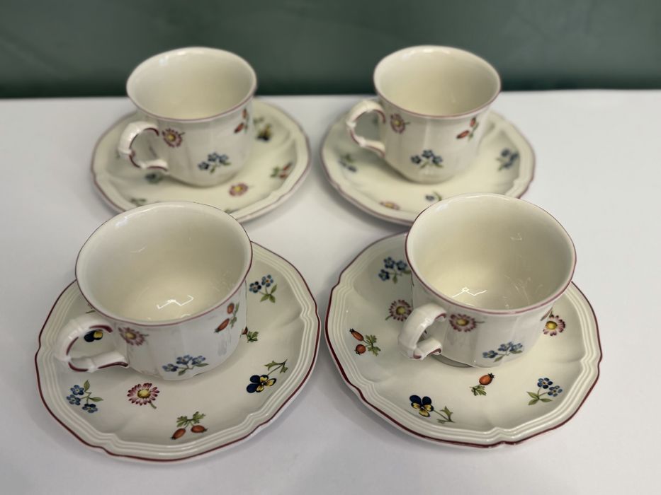 Німецький посуд сервіз Villeroy&Boch Petit Fluer, чайная пара 6 шт, 180 мл