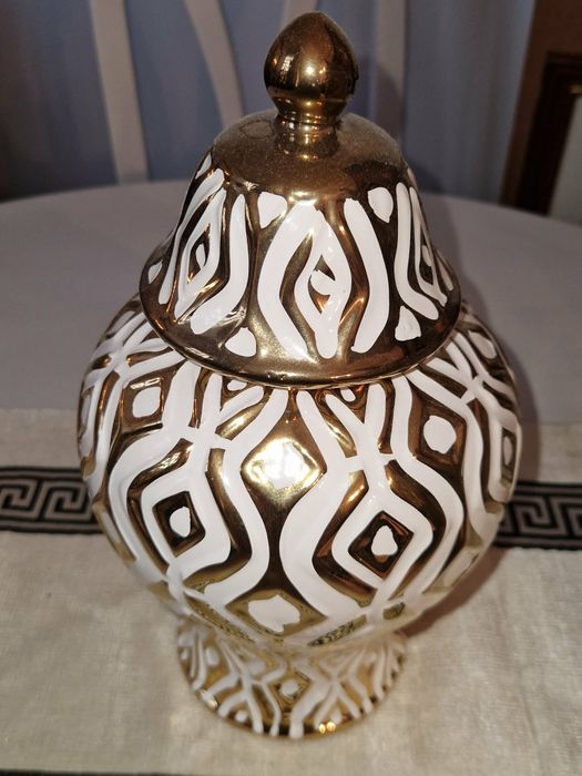 Pote decorativo com tampa