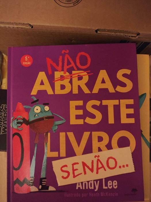 Não abras este livro Andy Lee Preço por cada livro novo