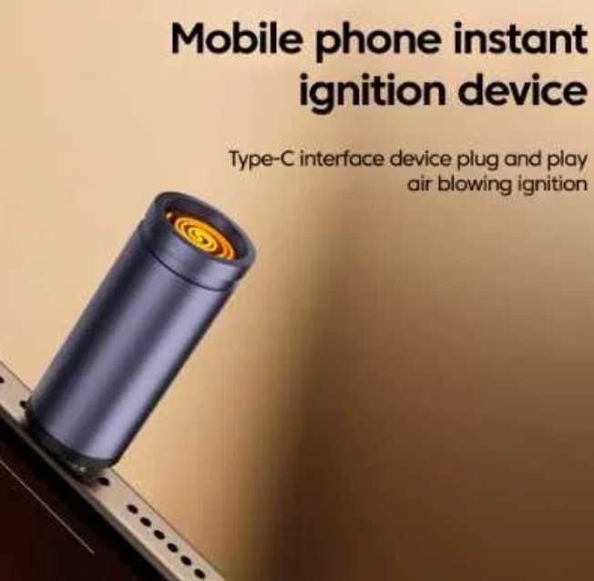 Isqueiro por USB-C