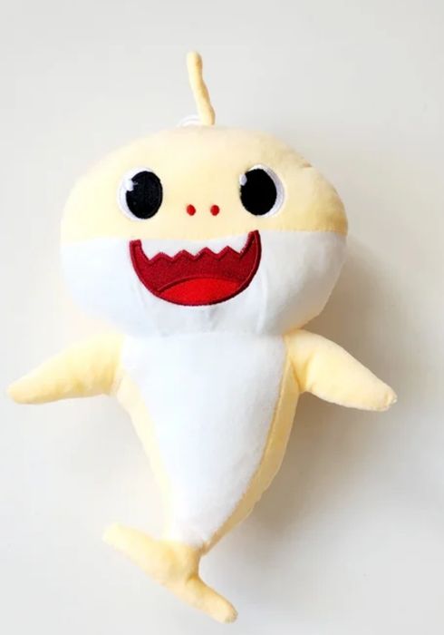 Мягкая игрушка акулёнок беби Шарк baby shark 30 см жёлтый /розовый/гол