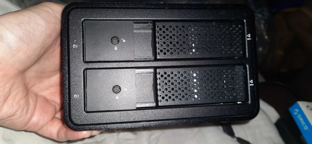 Orico obudowa hdd 2 bay 3,5 cala black czarna w pełni sprawna