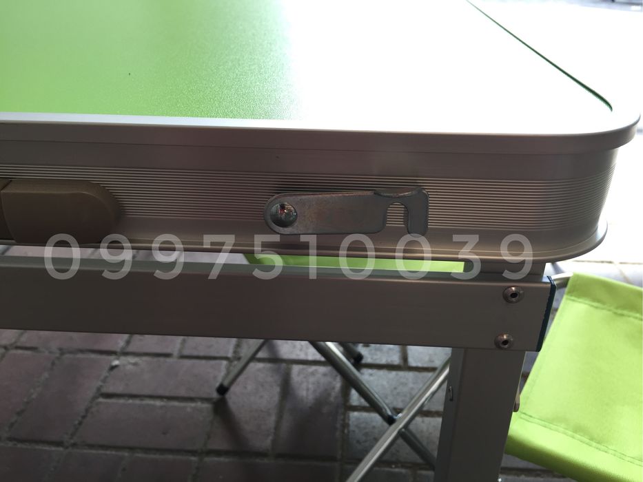 УСИЛЕННЫЙ стол + 4 стула + ЗОНТ. Раскладной для пикника туристический