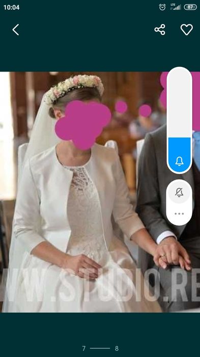 Suknia "listki" Diana