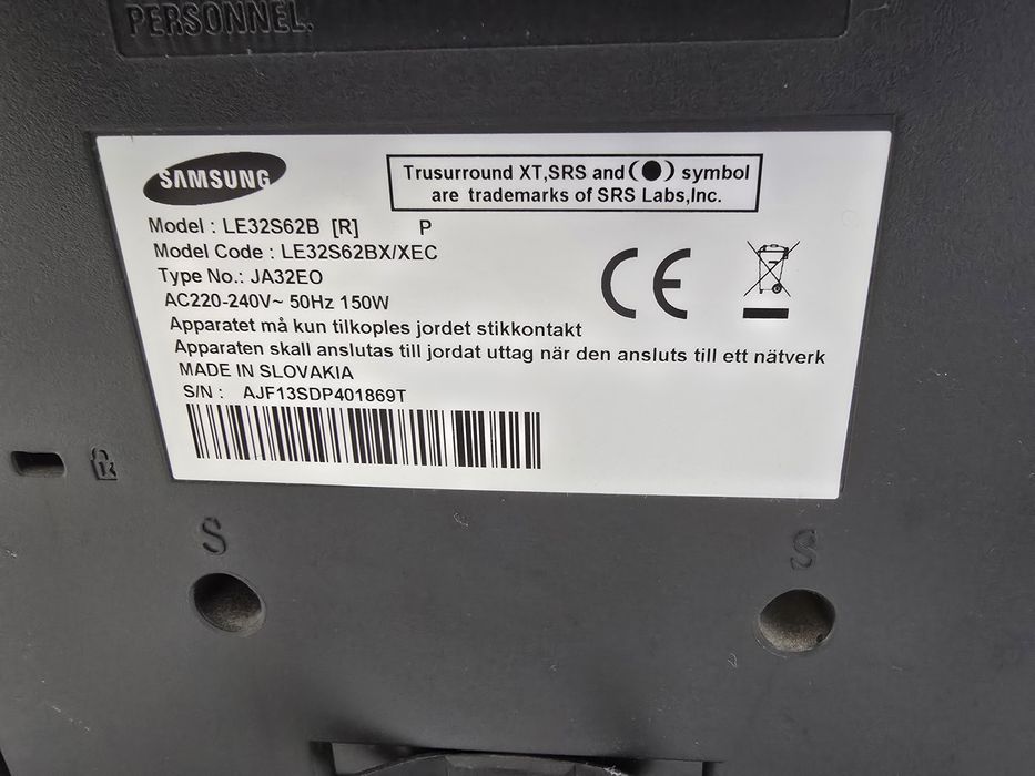 TV Samsung le32s62b
