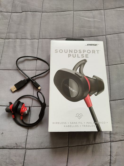 Bose Soundsport Pulse s uchawki dokana owe douszne czerwone Warszawa Mokotow OLX.pl
