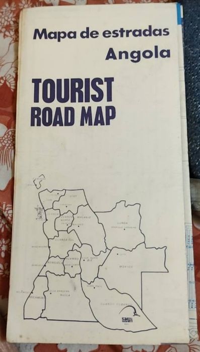 Lote 2 Mapas Angola Antigos (Safari S.A.R.L. TAP + CITA ano1973) - Impecáveis