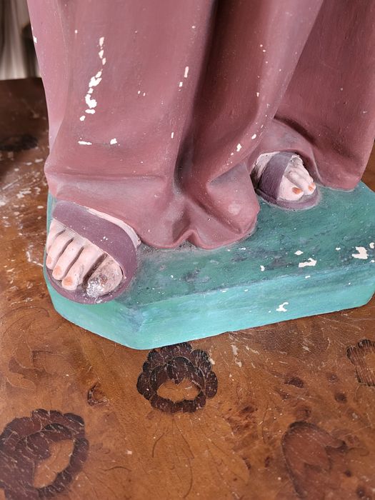 101 cm Święta Antoni stara figura