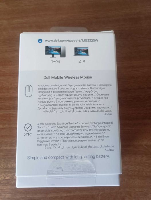 Rato Dell Wireless MS3320W Preto