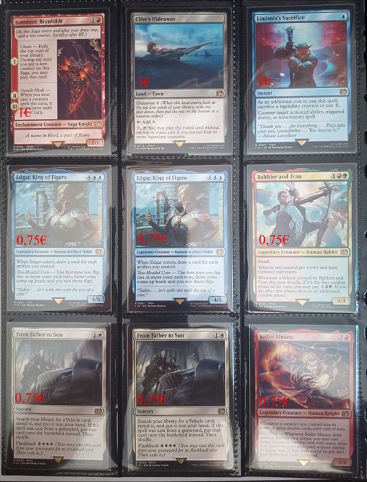 Mtg Final Fantasy  - Cartas desde 0,75€