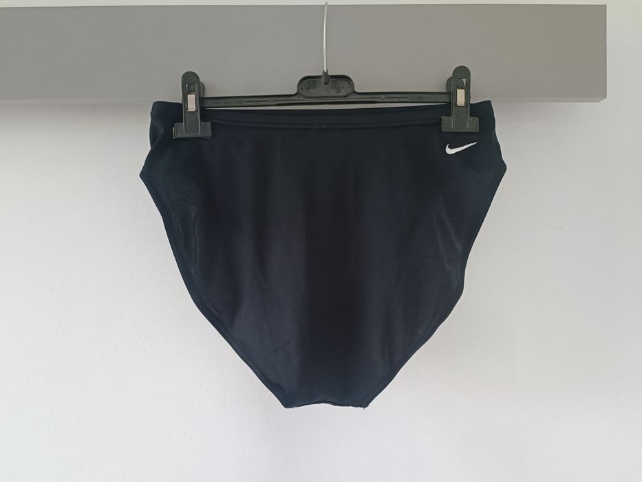 Nike swim majtki kąpielowe damskie wysoki stan czarny dół od bikini