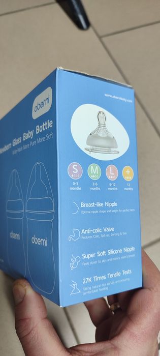 Скляні пляшечки для немовлят Oberni 150 мл
