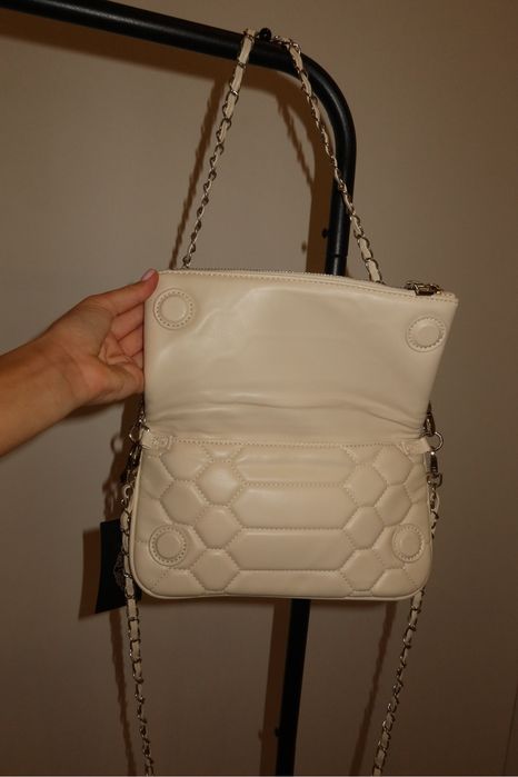 ЧИТАЙТЕ ОПИС!!сумка клатч  в стилі zadig&voltaire rock quilted молочна