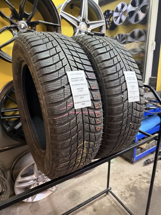 Opony zimowe 215/60R16 99H XL Bridgestone Blizzak LM001 | 2 sztuki