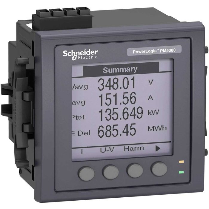 Nowy Schneider miernik parametrów sieci LCD METSEPM5320 Modbus TCP/IP
