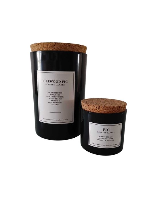 Conjunto 2 velas com tampa em cortiça H&M Home