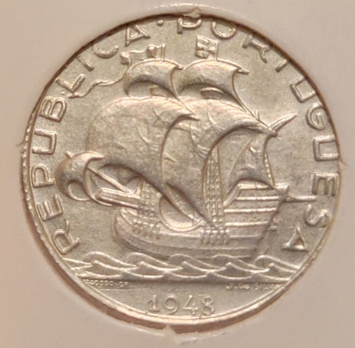 Moedas república 2,5, 5, 10, 1 escudo