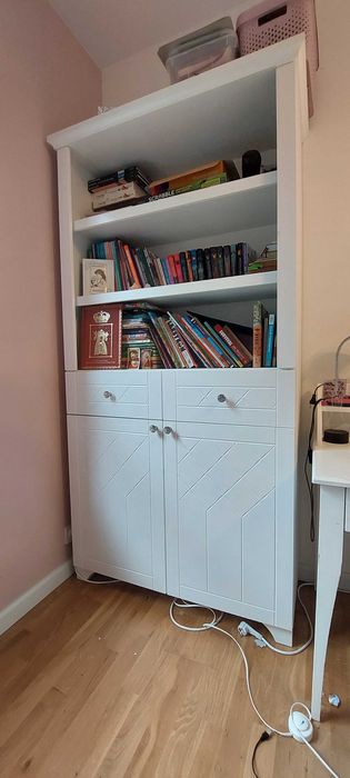 Meblik Royal White – regał 100 cm, biały, stan bardzo dobry