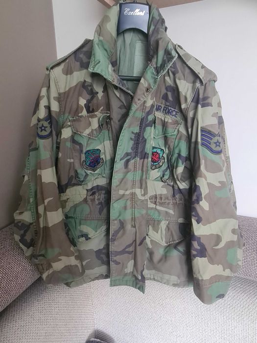 Kurtka m65 woodland Large Regular obszyta