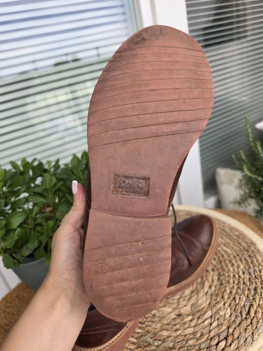 Clarks skóra naturalna 45 męskie półbuty