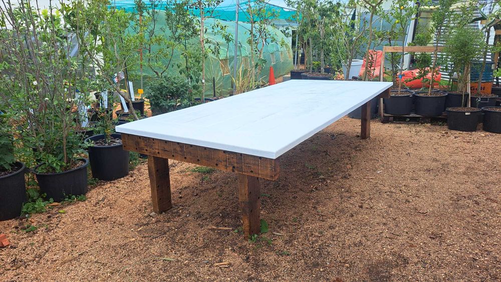 Mesa de jantar rústica / Dinning vintage wood table