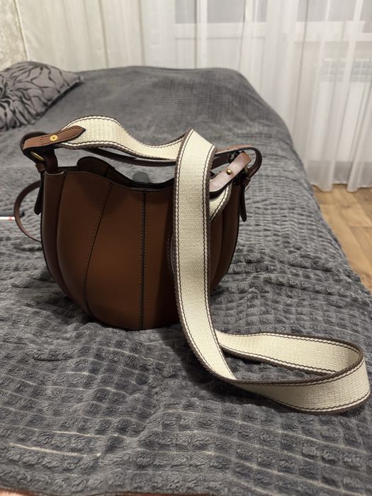 Сумка zara коричнева