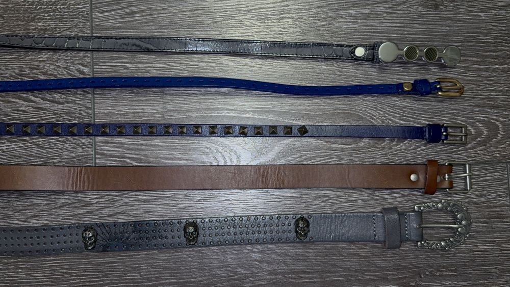 Тонкий женский кожаный ремень, 1-2,5 см