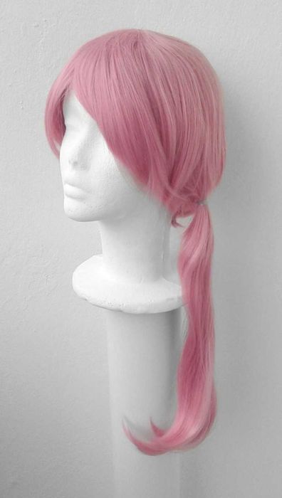 Lightning Final Fantasy różowa peruka z kitką cosplay wig różowy