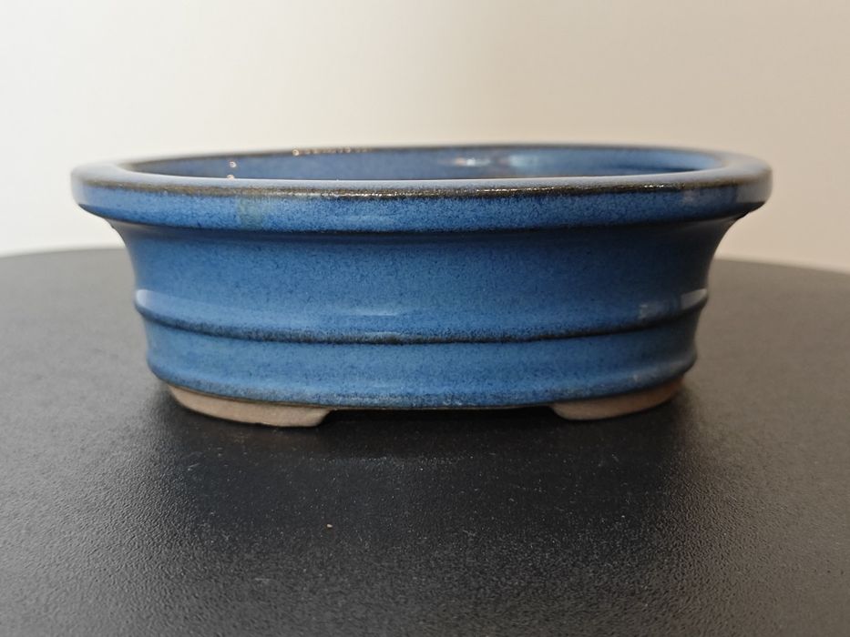 Vaso para bonsai em azul