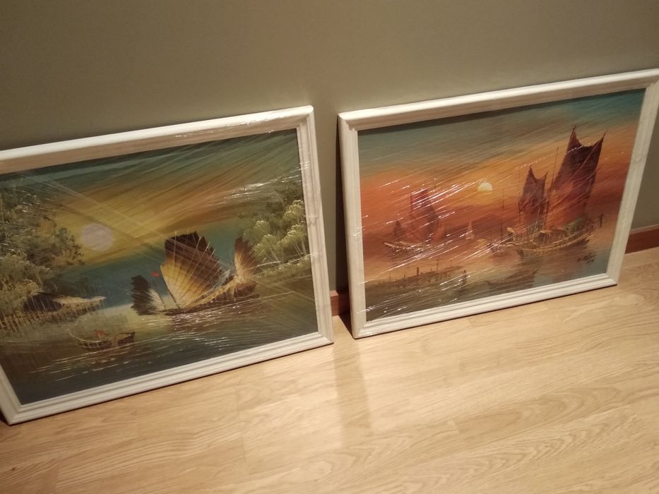 Quadros pintados a óleo