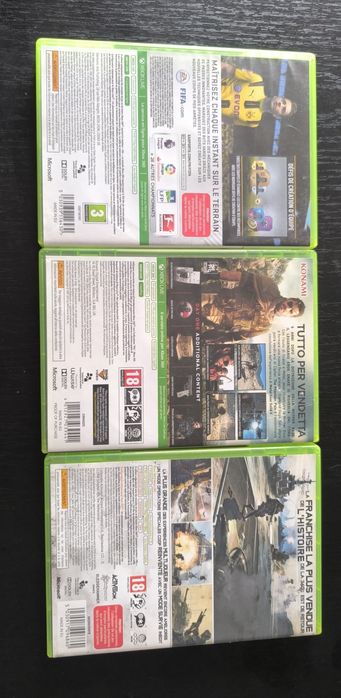 Metal gear solid 5/Call of duty modern warfare 3/Fifa 17 Xbox 360