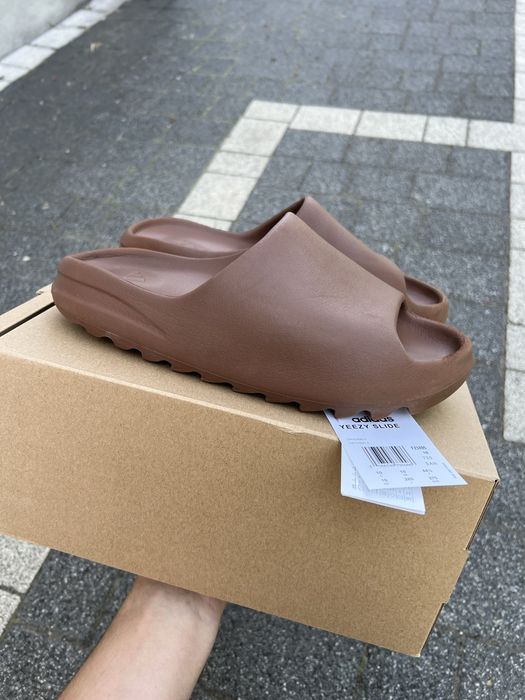 Adidas Yeezy Slide Flax klapki brązowe Zawiercie Centrum •