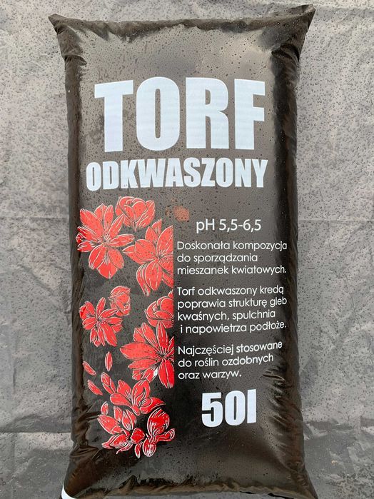 Torf kwaśny/odkwaszony/substrat 50litrów Białystok