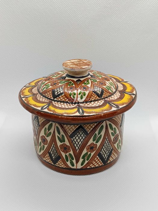 Pote alentejano em olaria pintado à mão e assinado