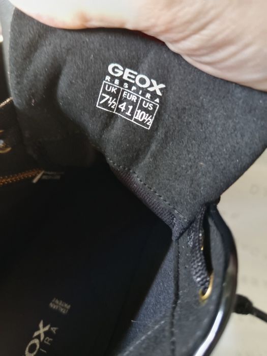 GEOX Respira czarno złote  sneakersy