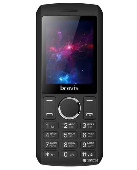 Мобільний телефон Bravis C242 Slim Dual Sim Black