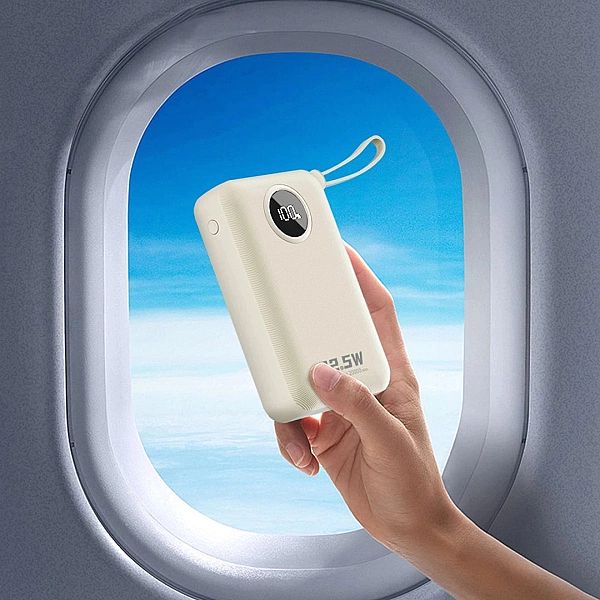 Powerbank Dudao K14+ 20000mAh 22.5W USB-C / USB-A / wbudowane kable Li
