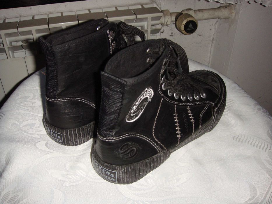 Buty  - Męskie  Czarne  Rockowe ,,, 43