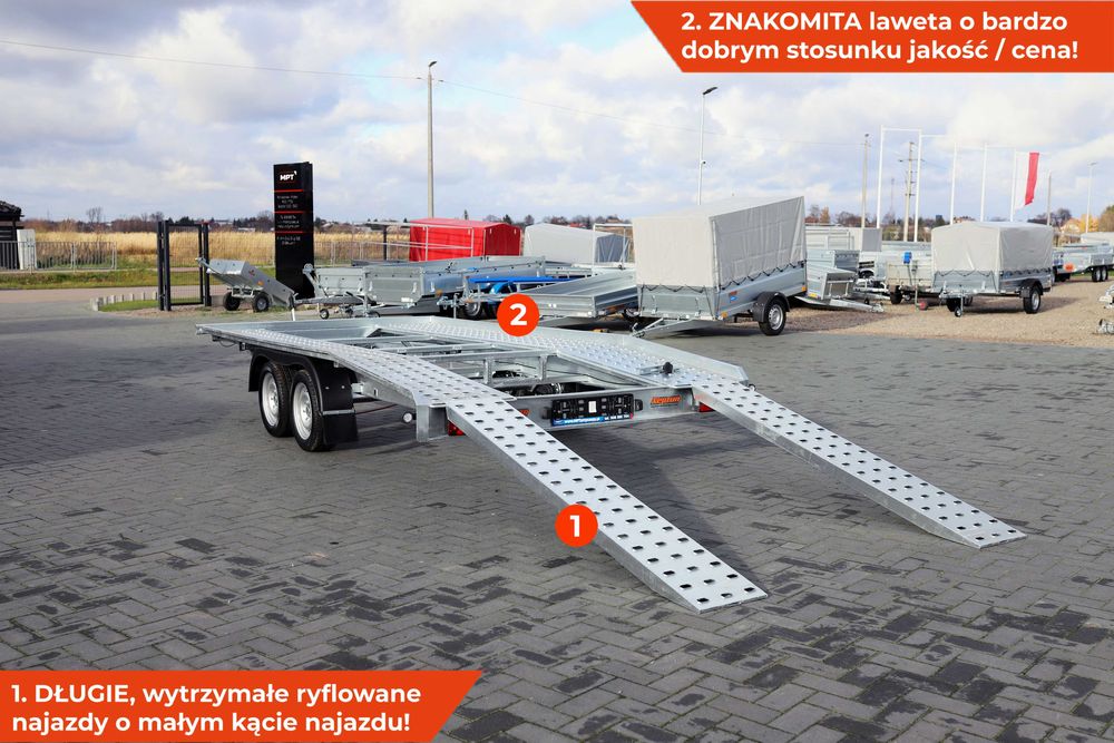 LAWETA samochodowa garbatka nowa NEPTUN N27-420 2 atb GN211 DMC 2700kg