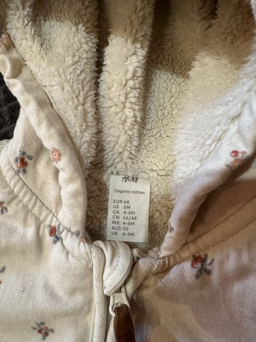 Утеплений комбінезон H&M 4/6 місяців осінь/весна